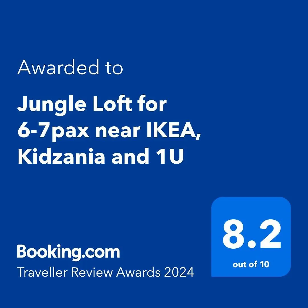 Jungle Loft For 6-7Pax Near Ikea, Kidzania And 1U location